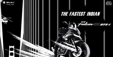 Bajaj New Pulsar 220 DTS-i - The Fastest Indian